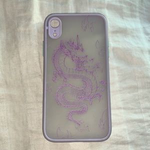 Purple Dragon Iphone XR phone case